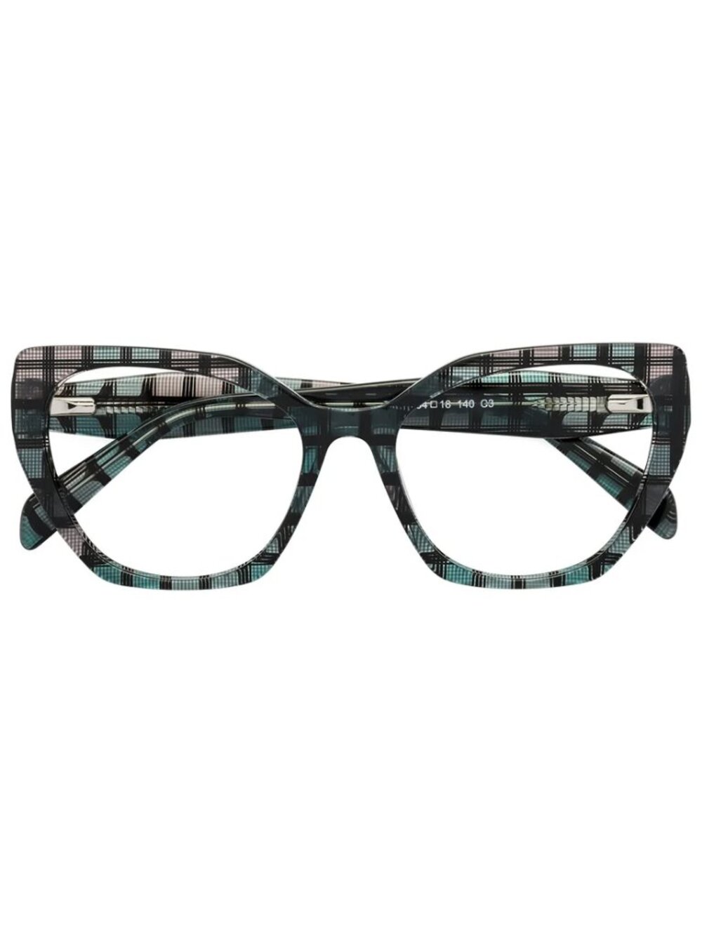 YesGlasses Tilton Hipster Cat Eye Geometric Reader Glasses R15813 Blue 2.75
